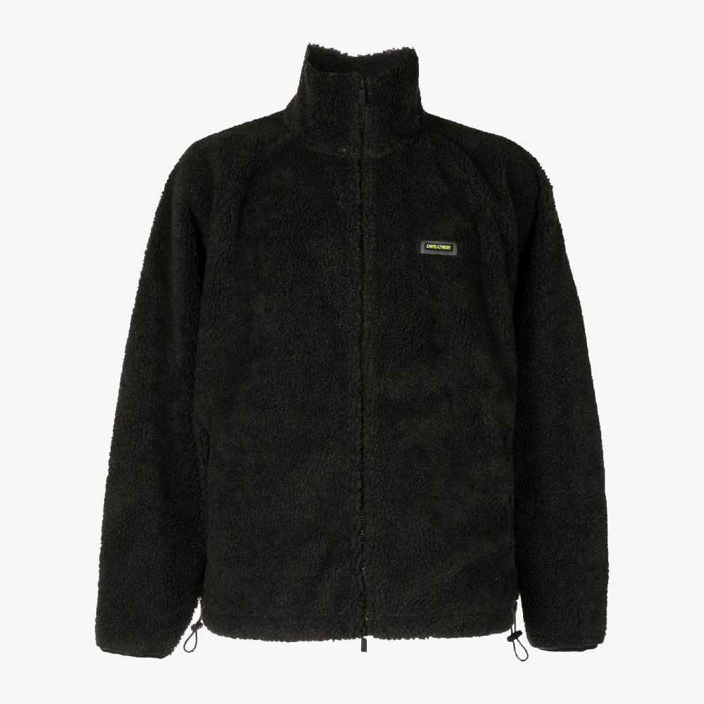 veste polaire en laine noir