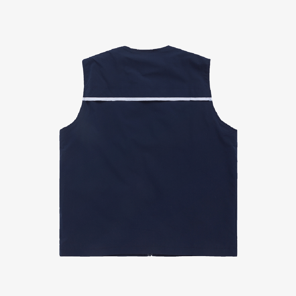 veste sans manche bleu